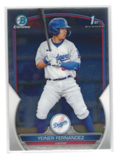 Yeiner Fernandez 1st Bowman Dodgers - 2023 Bowman - Chrome Prospects #BCP-138
