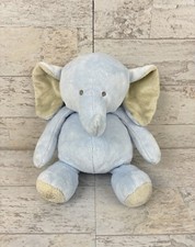 Carters Blue Elephant Plush 9" 2011 Stuffed Animal Lovey 61141 Excellent HTF