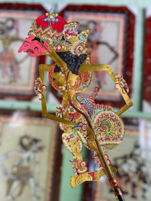 Wayang Kulit Handmade Prabu Karno : Unique High Quality Indonesian Shadow Puppet