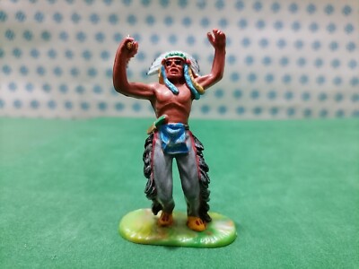Vintage - INDIAN American Native Old Wild West 70 Mm - Elastolin