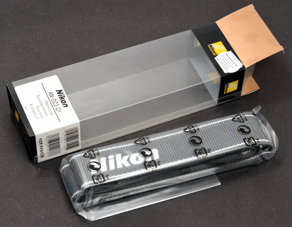 Correas de hombro originales para cámara Nikon AN-DC3 GY - ¡Como nuevas en caja! Foto 4 de 4