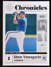2020 Panini Chronicles Shun Yamaguchi #45 Baseball  Rookie RC Toronto Blue Jays