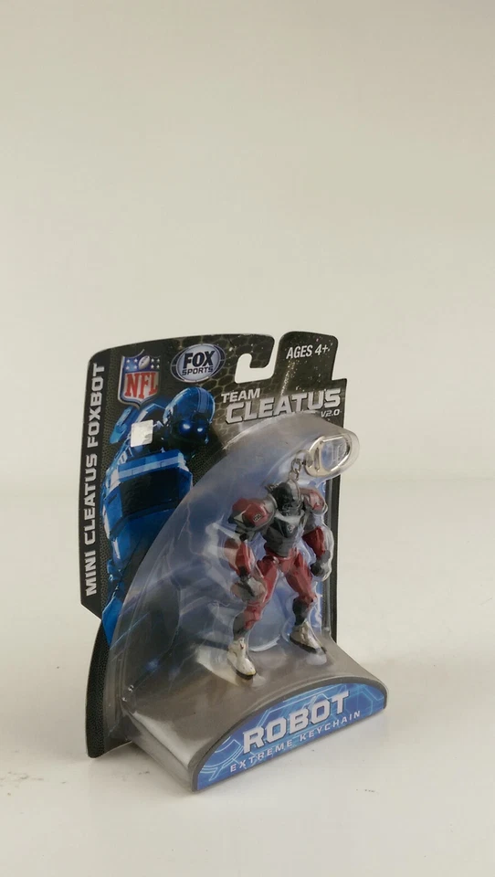 New Fox Cleatus Fox Robot Action Figure Key Chain Fob Houston Texans - Image 2 of 4