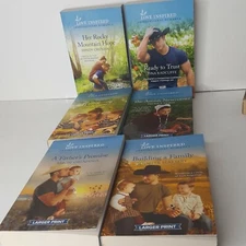 Lot of 6 Love Inspired Harlequin Romance Novels Lot Z See Description for Titles