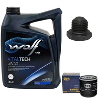 MotoröL Set 5W40 5 Liter + ÖLfilter + Schraube FüR Opel Kadett Astra F Saab 900