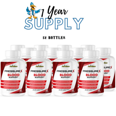 Pressure X- Blood Support- 12 Bottles- 720 Capsules