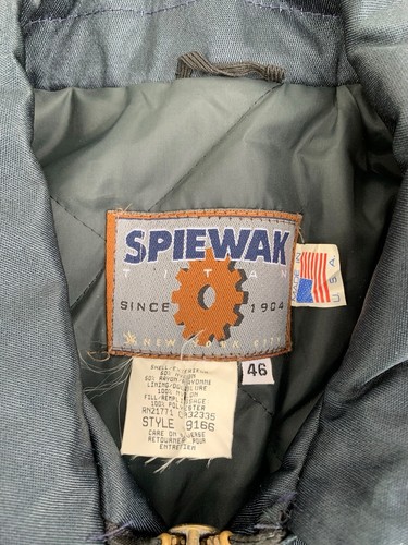 Vintage Spiewak Navy Titan Cloth Made In USA Men’s Coat Size 46 XL - Picture 5 of 5