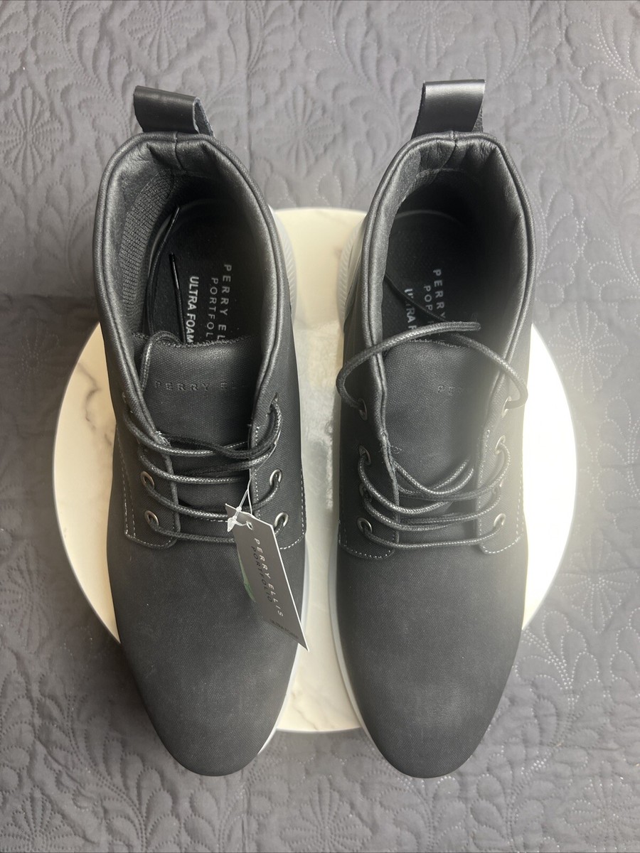 Perry Ellis Portfolio Bluff Sport Navy Outdoor Chukka Boots  display picture 3
