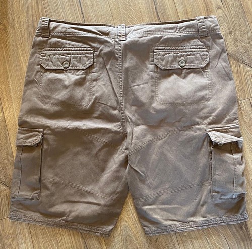 Pantaloncini corti uomo Raging Bull marroni cargo tasca coulisse taglia 42 cotone - Foto 8 di 8