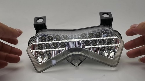 LED Brake Taillight Turn Signals For Kawasaki NINJA ZX-6R ZX-6RR Z1000 2003-2004 - Video 1 of 1