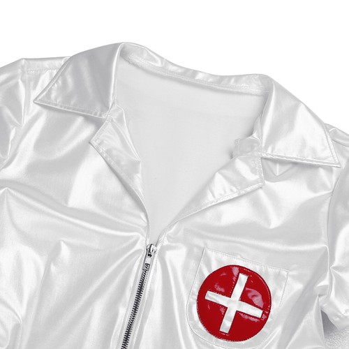 Women's Sexy Nurse Cosplay Costume Doctor Role Play Uniform Dress Outfit - Picture 63 of 65