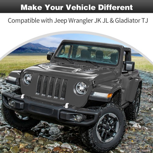 2pc Bumper Tow Hook Protector Tow Hook Rubber Covers For Jeep Wrangler JK JL JT - Picture 52 of 66