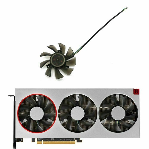 Cooler Fan For Amd XFX Radeon VII FD8015H12S 75mm Graphics Card Card Cooling - Picture 7 of 15