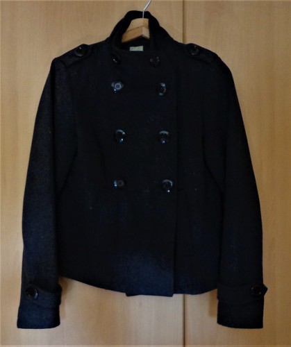 Veste Longue Femme Camaïeu Noir Taille 40 (L) - Occasion Très Bon état