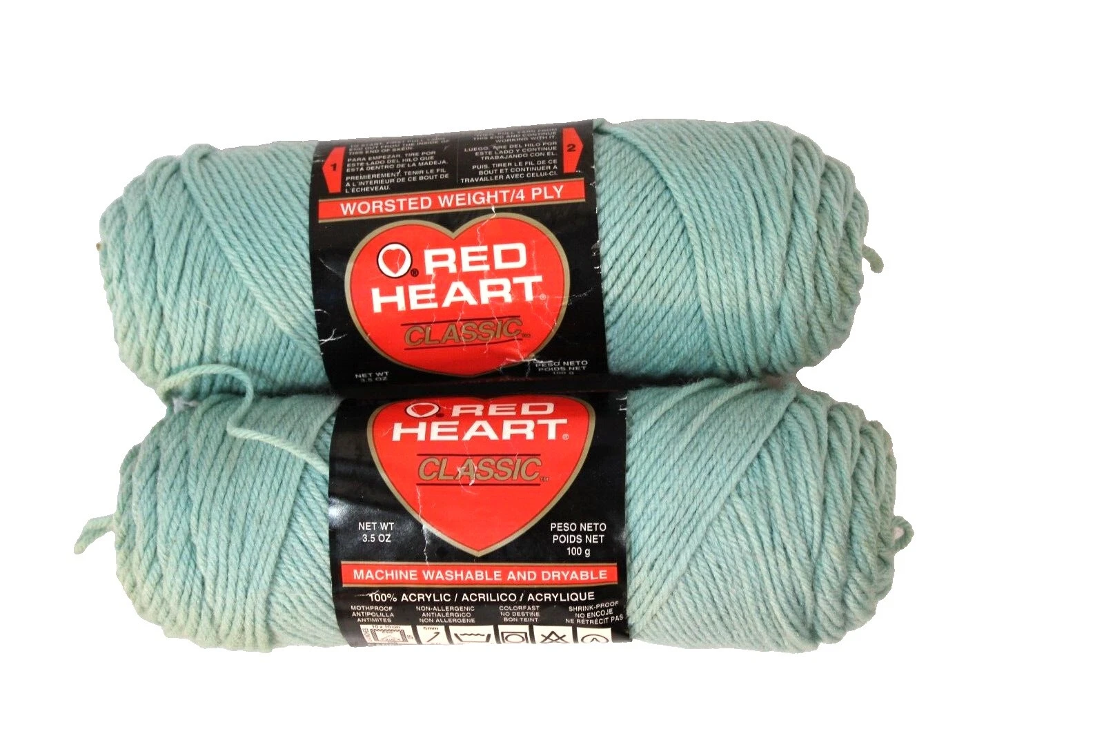 Lote Red Heart hilos tejidos y Croché