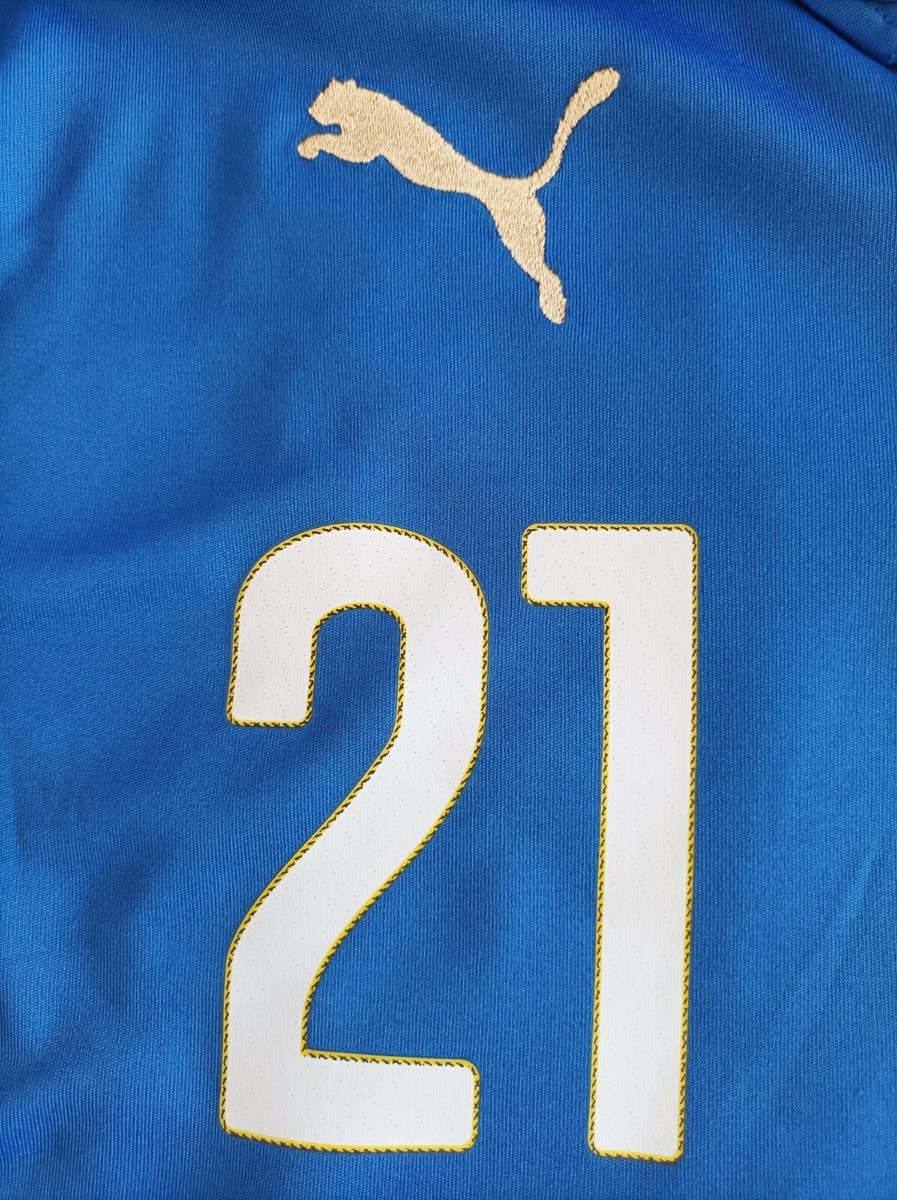 Italy home Jersey #21 Pirlo 2014 XLarge Puma World Cup