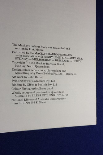 THE MACKAY HARBOUR STORY H.A. Moore QUEENSLAND HISTORY Book 1978 - Bild 2 von 12