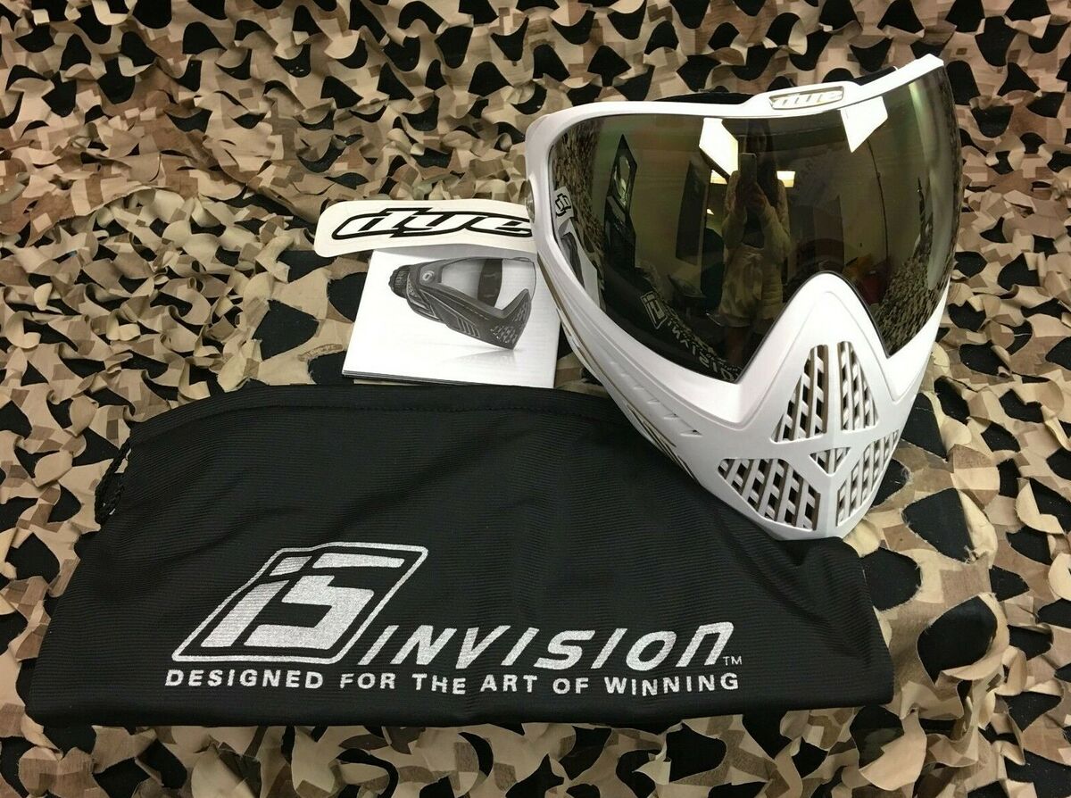 NEW Dye i5 Paintball Mask - White Gold | eBay NEW Dye i5 Paintball Mask - White Gold | eBay