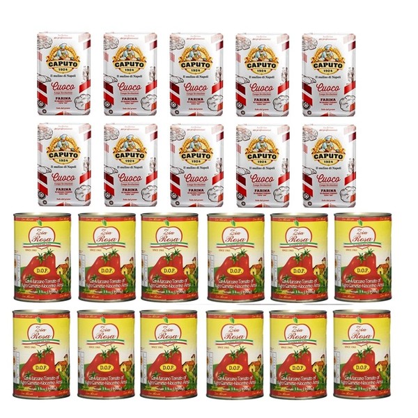 Testpaket 10X Caputo Mehl Cuoco + Zia Rosa Dop Pomodoro San Marzano 12X400G-image