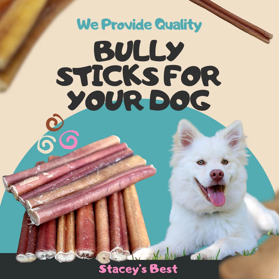 Stacey's Best 6 polegadas Bully Sticks Dog Chew Excellent Dog Treat (pacote com 15) - Imagem 4 de 4