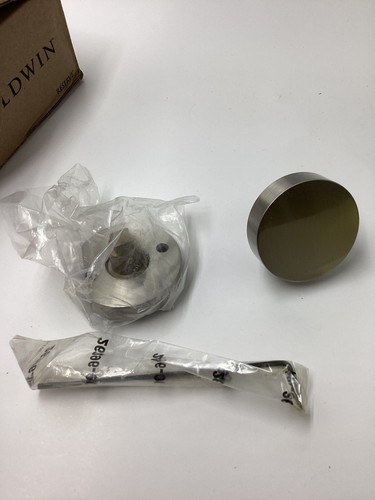 Baldwin Half Dummy DOOR KNOB HD.CON.CRR.150 Part # 9BR3502-020 SATIN Nickel - Picture 3 of 6