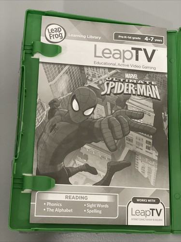 LeapFrog Marvel Ultimate Spider Man LeapTV Video Game Reading Learning - Open - Picture 3 of 4