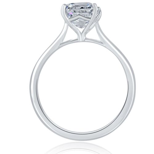 IGI 2.05 Carat D-VS1 Lab Grown Asscher Cut Diamond Solitaire Ring 14k White Gold - Photo 10 sur 10