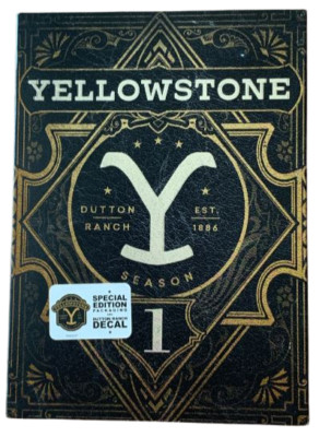 Yellowstone Season One DVD Splipcover Dutton Ranch Decal Kevin Costner Rip