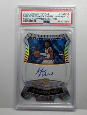 2020-21 Crown Royale Regal Achievement Shai Gilgeous-Alexander ON CARD Auto /17