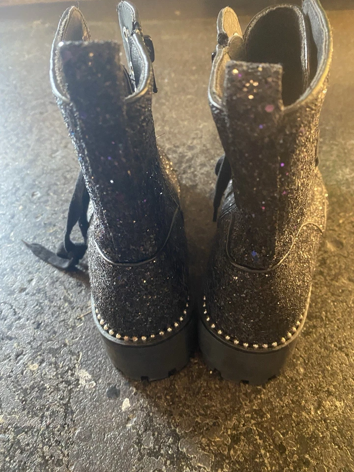 Botas masculinas Portland Opt Company glitter preto com zíper tamanho 8,5M/10W - Imagem 4 de 4