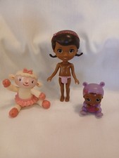 Doc McStuffins Action Figures, Lot of 3, Doc, Lamb, Baby Cece, Disney Jr