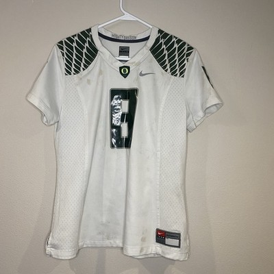 Marcus Mariota #8 Oregon Ducks NIKE Team White Jersey Men's Large
