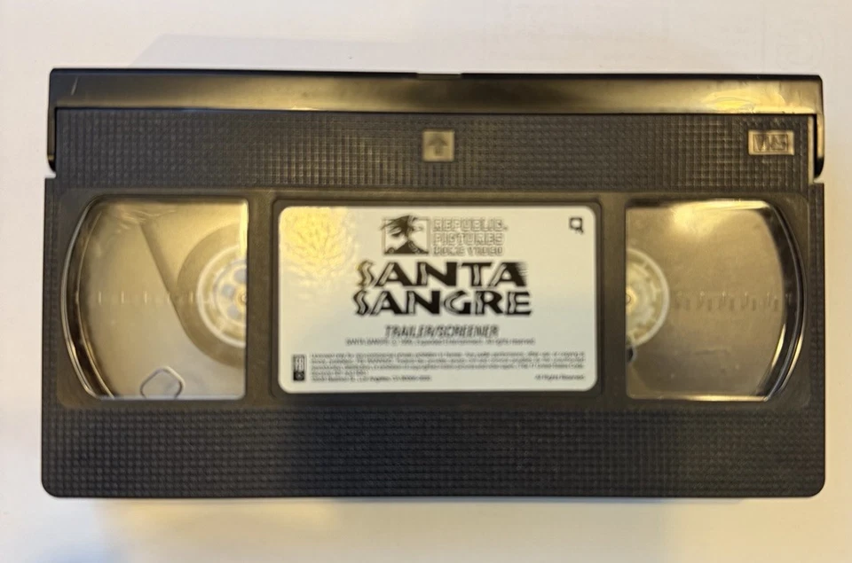Rare Promo Santa Sangre VHS 1990 Jodorowsky Cult Horror NC-17 Screener - Image 4 of 4