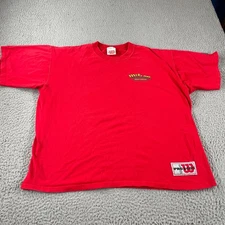 Vintage 2000s Wilson T Shirt Adult Mens XL Red Spell Logo Pro 5000 Cotton