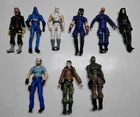 2000's Era 25th Anniv. G I Joe Cobra Figure Lot of 9. Baroness, Hawk, Shipwreck