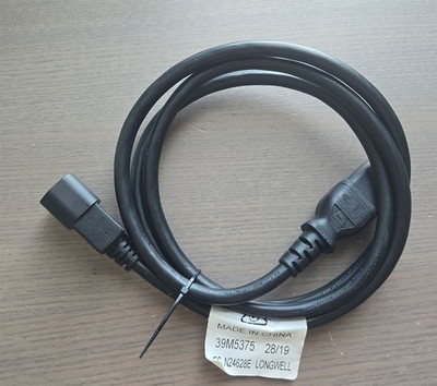 6FT POWER EXTENSION CORD IBM LONGWELL 39M5388 10Amps 250V IEC ECH19160T