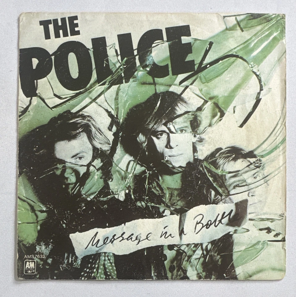 The Police 'Message In A Bottle' 7" Italian  Issue  Vinyl Record VG+ / VG - Image 2 of 4