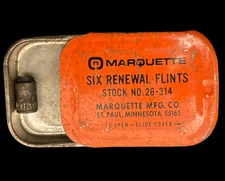 Vintage Marquette Flints Tin