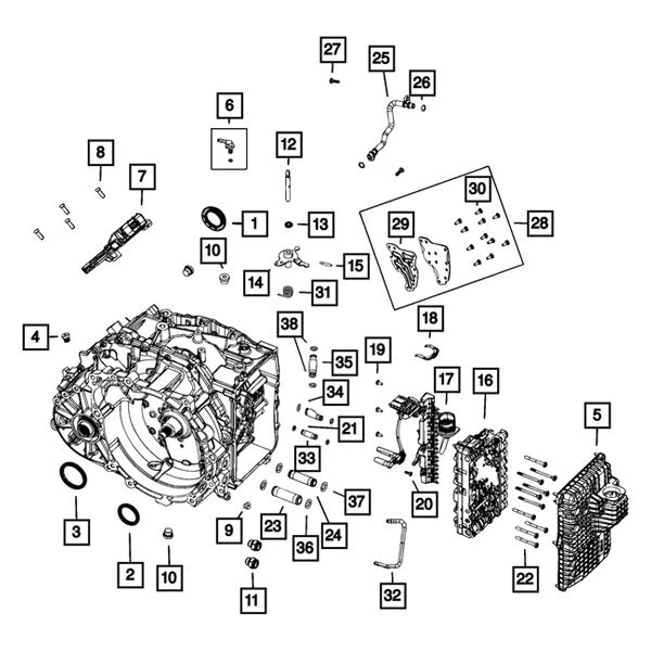 For Dodge Sprinter 3500 2007-2009 Mopar Driver Side Door Hinge Screw Foto 4 de 4