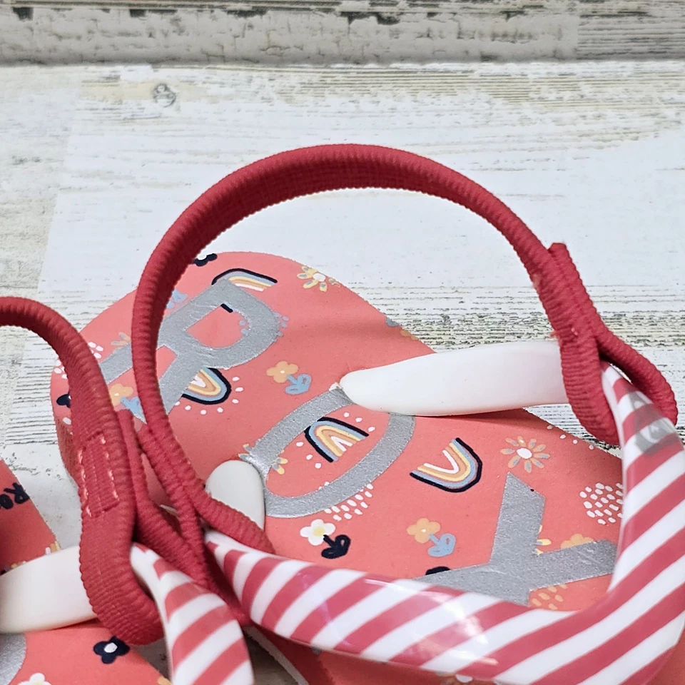 Correa de talón chancla arco iris talla 5 Roxy para niños pequeños Foto 4 de 4