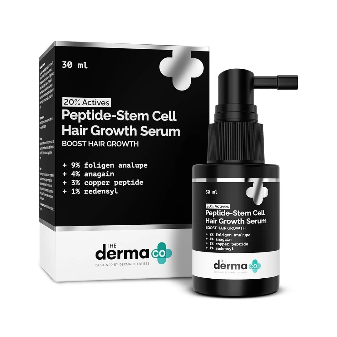 The Derma Co 20% Actives Peptide Stem Cell Hair Growth Serum - 30 ML