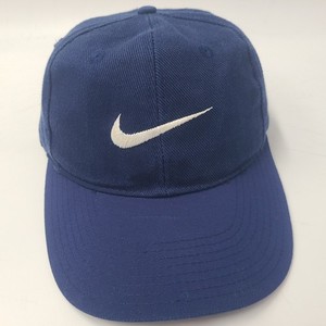Vintage Youth Nike Hat Snapback Blue White Swoosh Logo Cotton Casual Wear Boys