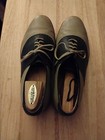 Vtg Walk -over Saddle Shoes Mens 8.5  Tan Navy  Brick Sole Oxfords — photo 1