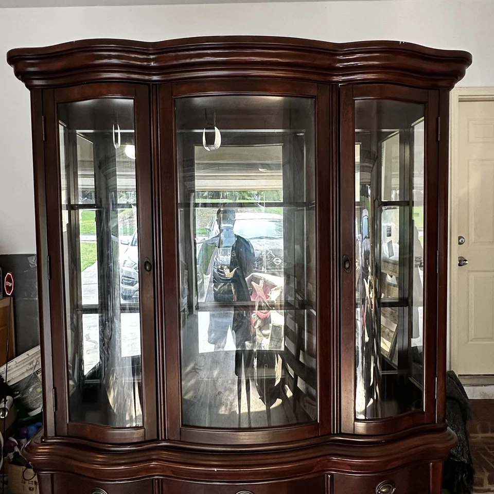 Ashley Furniture China Cabinet (TOP & Bottom Set) - Image 2 of 4