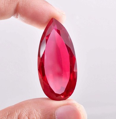 AAA+ Flawless 20 x 10 mm Natural Blood Red Ruby Loose Gemstone (GIT Certified)