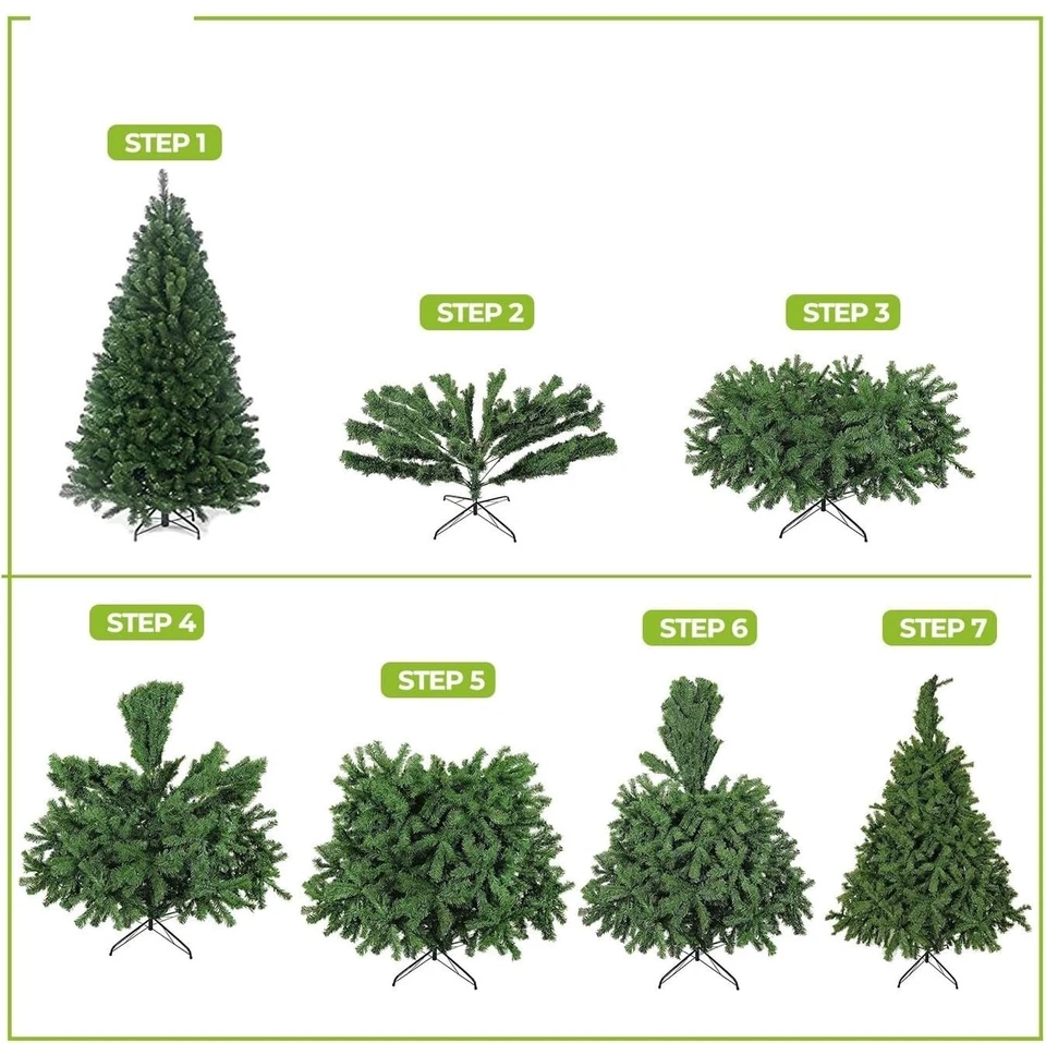 Artificial Christmas Tree Full Bushy Realistic Green Xmas Tree 7ft 8ft 10ft - Image 2 of 4