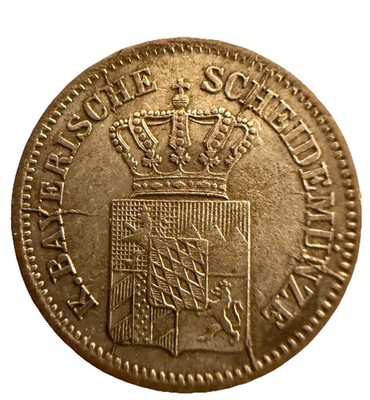 German States BAVARIA Silver Kreuzer KM# 873 1870