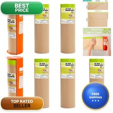 Tangibay Pre-Taped Masking Paper 18" x 66' 2 Dispensers 8 Refills