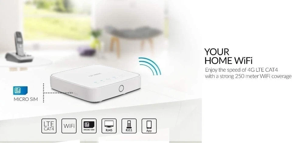 Alcatel Link Hub 4G LTE Wifi Router Modem HH41NH T-MOBILE AT&T Global - Image 2 of 3