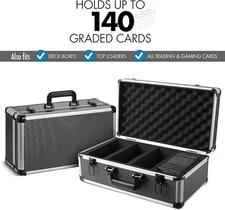 FunGuys Graded Card Storage Box, Trading Card Case for PSA Graded / BGS Used